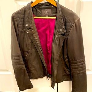 Cole Haan Brown Leather Jacket